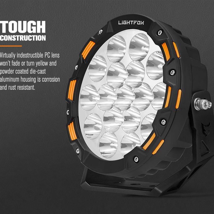 LIGHTFOX OSRAM Driving Spot Lights LED 7inch 1Lux@1,032m(Pair ...