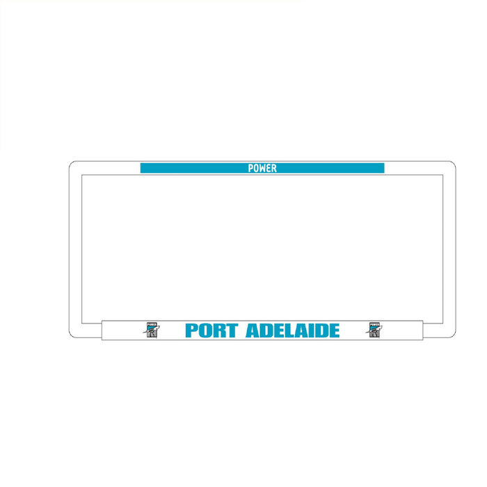 1x OFFICIAL AFL PORT ADELAIDE Car Number Plate Frame Cover Surround