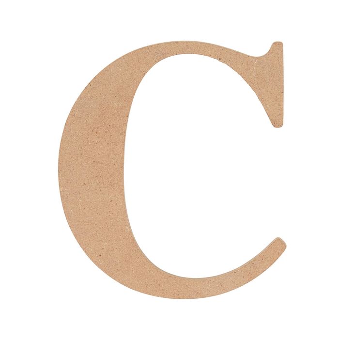 All Set 9cm MDF Alphabet Letter C