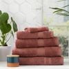 5pc Renee Taylor Stella 650gsm Super Soft Bamboo Cotton Towel Set Brick