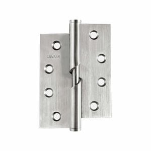 Lemaar 100 x 75 x 2.5mm Satin Stainless Steel RH Rising Butt Hinge