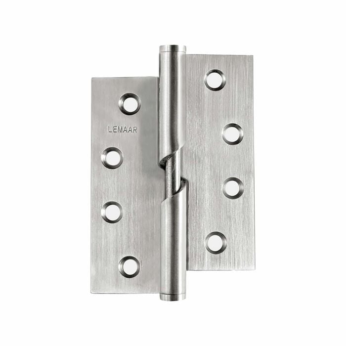 Lemaar 100 x 75 x 2.5mm Satin Stainless Steel RH Rising Butt Hinge