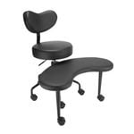 Lauft Cross-Legged Armless Office Chair ADHD Chair Lumbar Support Backrest