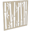 ProtectorAl 300-1200 x 300-1200mm Paperbark Bamboo Unframed Solid Aluminium Decorative Panel