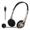 Verbatim Multimedia Headset With Boom Mic Headphone, Volume Control, Usb 3.0 - Grey