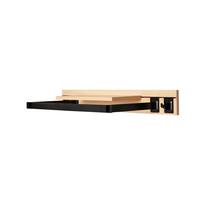 Hanging Wardrobe Kit with Shelf 800mm Oak