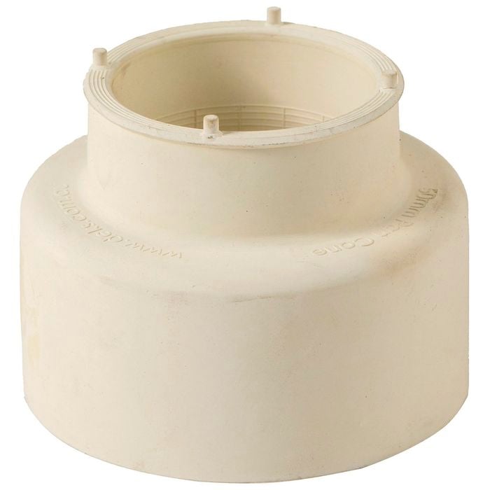 Dekfit 50mm White Rubber Pan Cone