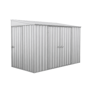 Absco Sheds 3.0 x 1.52 x 2.08m Zincalume Three Door Bike Shed