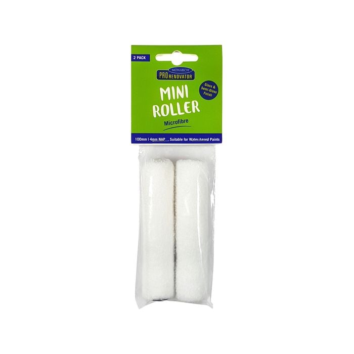 Monarch Pro Renovator 100/4mm Nap Mini Roller - 2 Pack