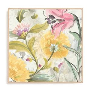 Artey | Garden al Fresco I - Framed Canvas - Natural Frame - 140 x 140cm