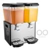 VEVOR Commercial Beverage Dispenser Black 18L x 2 Tanks Cold Juice Ice Drink