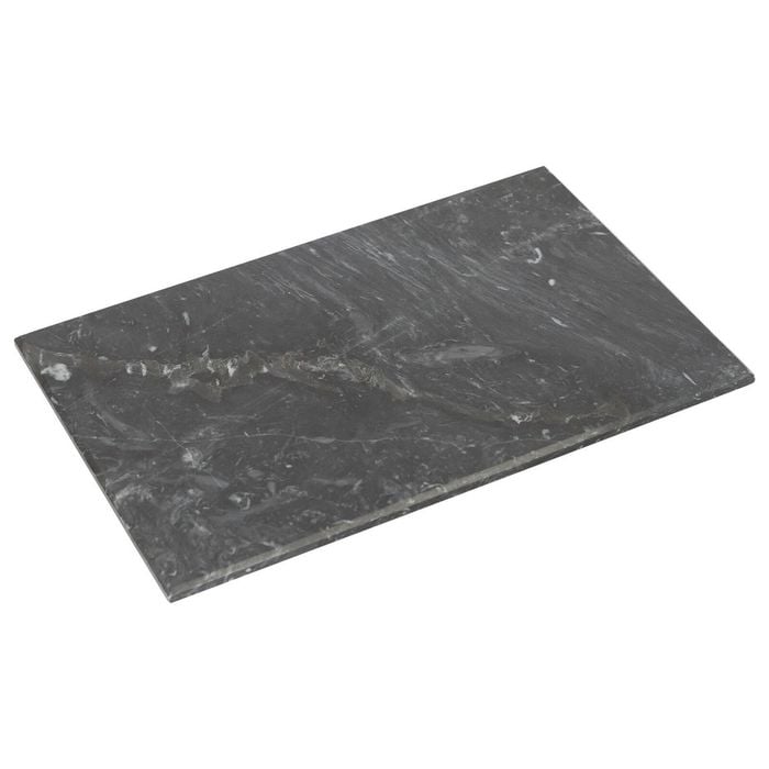 Argon Tableware Marble Chopping Board - 30 X 20cm - Black Rectangular Cutting Board Solid Worktop Protector Mat Serving Platter
