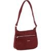 Pierre Cardin Nylon Anti - Theft Cross Body Bag - Wine