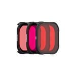 PolarPro 3-pack DiveMaster for HERO9/10/11/12/13 Black Protective Housing (Red/Magenta/Snorkel)