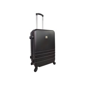 Medium Black Abs Luggage Suitcase 3 Code Lock Travel Carry  Bag Trolley