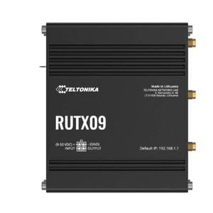 Teltonika Rutx09 Industrial Cellular Router, 4g Lte Cat 6, Dual Sim, Instant Lte Failover, Gigabit Ethernet, Psu Included