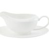Maxwell And Williams Gravy Boat With Saucer Diamond Porcelain 480ml Gift Boxed