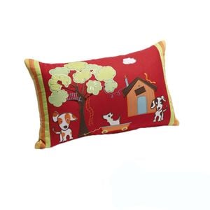 Jiggle & Giggle Oliver Red Filled Oblong Cushion