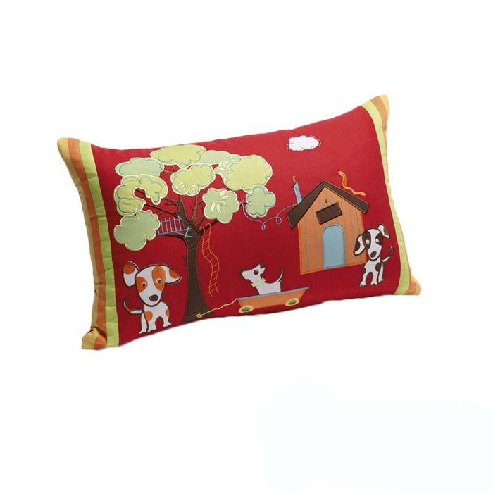 Jiggle & Giggle Oliver Red Filled Oblong Cushion