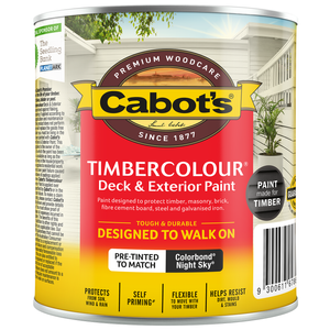 Cabot's 500ml Colorbond® Night Sky® Timbercolour® Deck & Exterior Paint