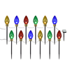 Click Multicolour Jumbo Bulb Pathway Lights - 12 Set