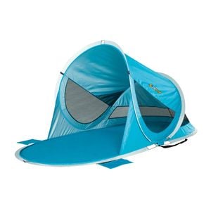 OZtrail Pop-Up Beach Dome Shelter UPF50+ 2.35x1.15m Blue