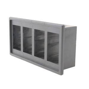 Switch Boss 4 Gang Black Poly Rocker Switch Housing Panel