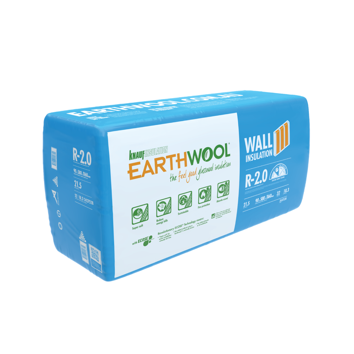 Earthwool R2.0 Wall Batt 90mm x 580mm x 1160mm 21.5m² - 32 Pack