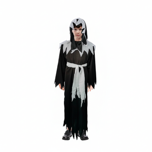 More Than Party Death Reaper Hooded Tunic Kids Halloween Costume 6-9y