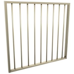 ProtectorAl 975 x 900mm Paperbark Aluminium Flat Top Garden Gate