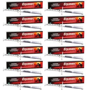 12 X Equimec Broadspectrum Wormer Parasite Control Horse Summer Sore 6.42g