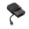 Lenovo ThinkPad Slim 65W USB-C AC Power Adapter - Black