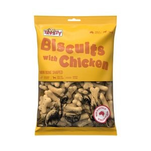 Trusty 1kg Small Baked Biscuits With Chicken Adult Dog Treats