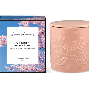 Love Anna x Botanika Fragrance Premium Floral Candle 290g - Cherry Blossom