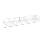 Flexi Storage Home Solutions Medium White Double Slot Wire Basket