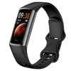 Bluetooth Fitness Tracker Smart Watch Body Thermometer Temperature BPM Monitor - Black