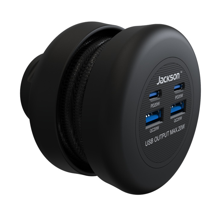 Jackson PowerPuck Rapid Charge PD20W USB-C / USB-A Wall Adaptor