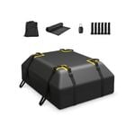 Costway 425L Car Roof Bag Waterproof Rooftop Cargo Carrier w/Non-slip Mat Storage Bag Coded Lock