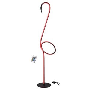 Telbix Roseus Modern Standing Floor Lamp Light Foot Switch Aluminium Metal Black