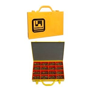 Hobson 8-10g Yellow Zinc Passivated 1180 Piece Assorted Metal Screw Kit