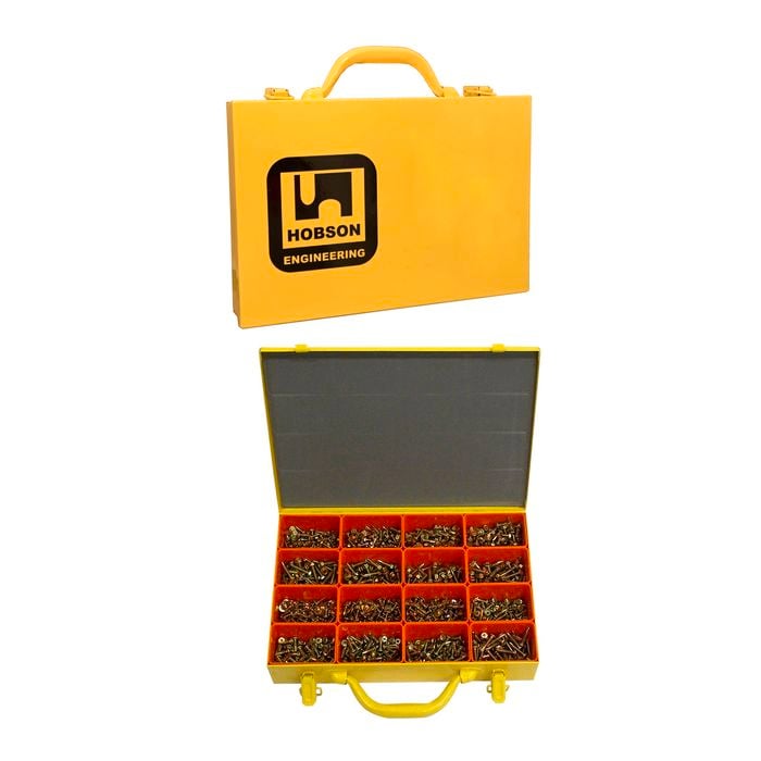 Hobson 8-10g Yellow Zinc Passivated 1180 Piece Assorted Metal Screw Kit