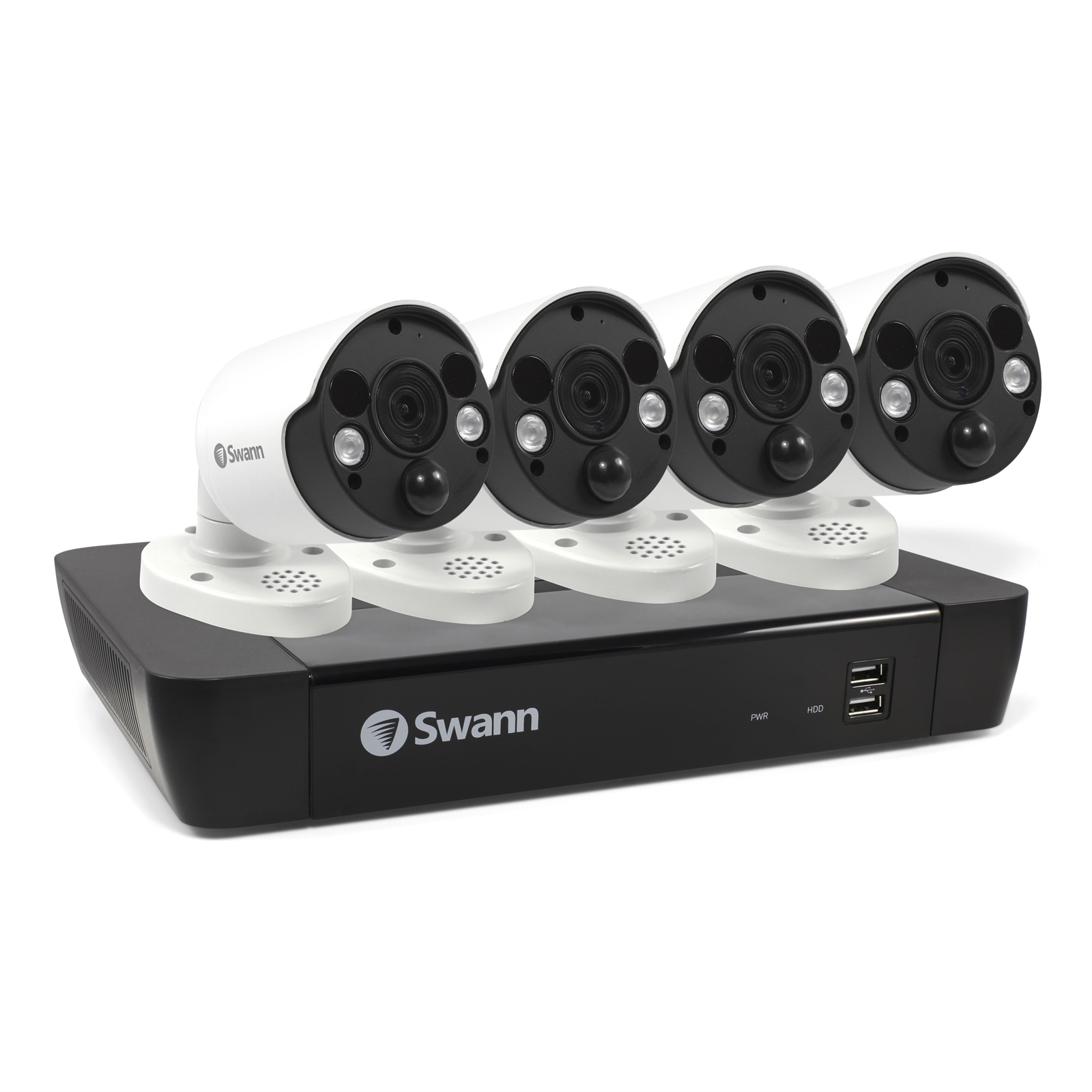 Swann 4 Cameras 8 Channel NVR With 2TB HDD And 4 x 4K Thermal Sensing Spotlight IP Security System thumbnail 2