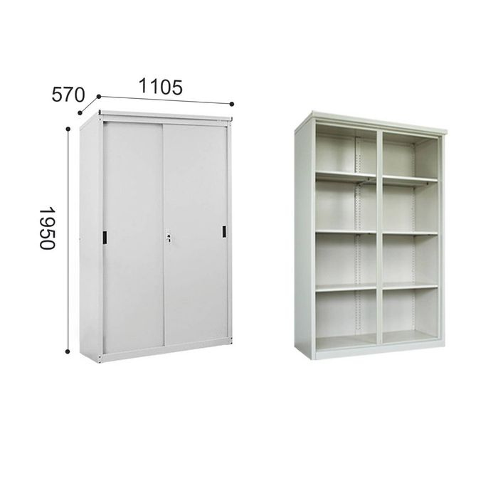 ITONOV Mini-shed Outdoor Storage cabinet garden shed garage cupboard Box 1950*1105*570 Beige