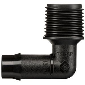 Pope 13 x 15mm Barbed Male Single Threaded Elbow