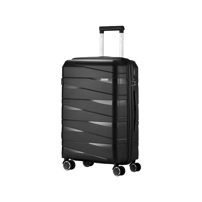Mazam 28" Luggage Suitcase Trolley Set Travel TSA Lock Storage PP Case Black