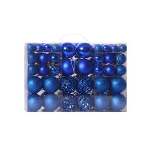 Catzon 100 Pcs Christmas Ball Ornaments Set-Royal Blue