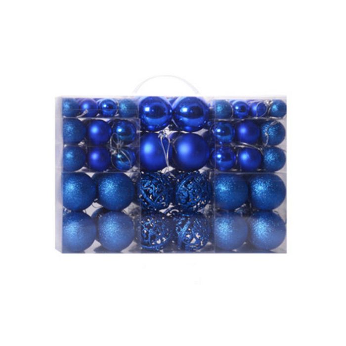 Catzon 100 Pcs Christmas Ball Ornaments Set-Royal Blue