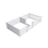 Rooster Farms 2.3m x 1.15m PVC Dog Whelping Box + Playpen Kit - Anti-Crush Rail