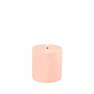 Deluxe Homeart Flameless Candle - Light Pink 10 x 10cm