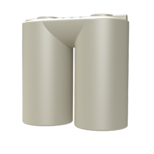 Melro Tanks 10000L Smooth Cream Tall Slimline 10010 Poly Water Tank